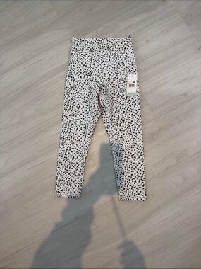 Balance Collection Black and White Spot Print Kids Leggings